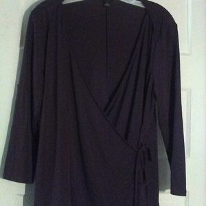 Ann Taylor Petite Faux Wrap Top